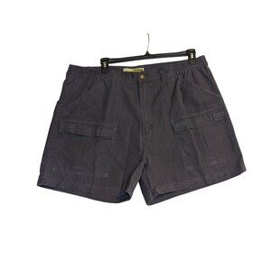 Mens Cabelas Utility Cargo Shorts 42 Gray Cotton Blend